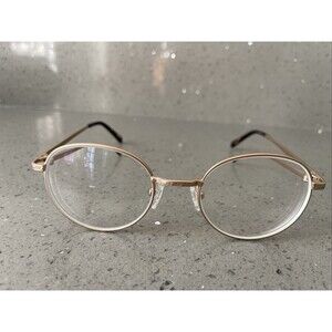 Eyebuydirect Ledger 47-19-138 C2 Round Gold Metal Eyeglasses FRAMES ONLY